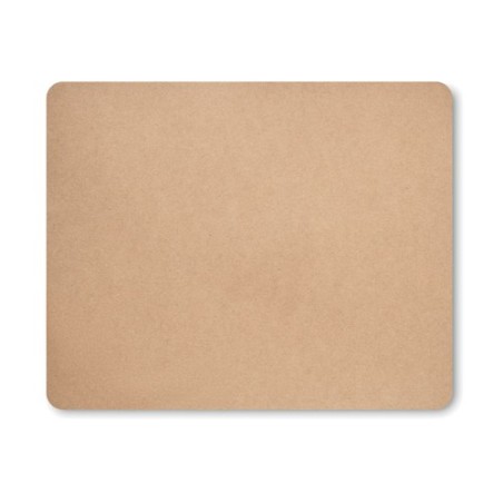 Tapis de souris  en papier recyclé personnalisé - FLOPPY Matières : caoutchouc Couleurs : beige personnalisable avec votre logo