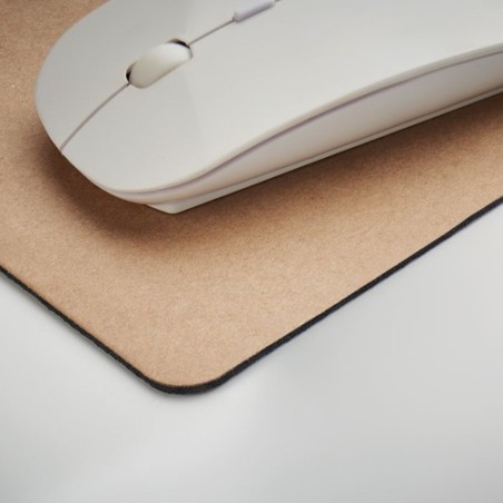 Tapis de souris  en papier recyclé personnalisé - FLOPPY Matières : caoutchouc Couleurs : beige impression haute définition