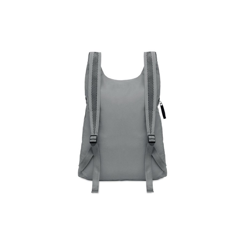 Sac de sport réfléchissant pratique et personnalisé | DESTELLO Matières : PET Couleurs : argenté mat personnalisable avec votre 