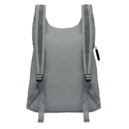 Sac de sport réfléchissant pratique et personnalisé | DESTELLO Matières : PET Couleurs : argenté mat personnalisable avec votre 