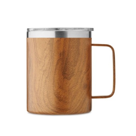 Gobelet Double Paroi Personnalisé 300 ml | NAMIB MUG Couleurs : marron Matières : acier inoxydable recyclé cadeau entreprise pas