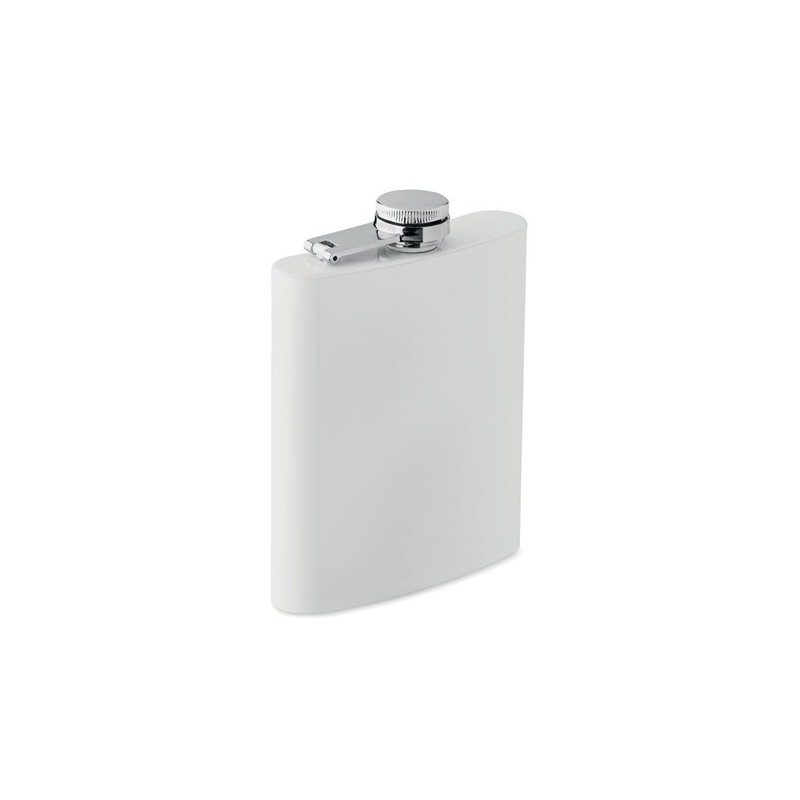 Flasque Sublimante en Acier Inoxydable Personnalisable - Sublim Hip Couleurs : blanc Matières : acier inoxydable recyclé