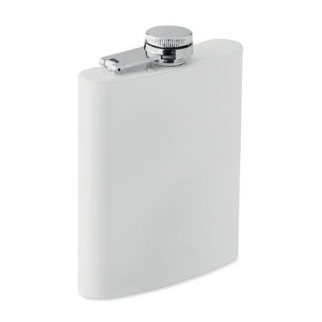 Flasque Sublimante en Acier Inoxydable Personnalisable - Sublim Hip Couleurs : blanc Matières : acier inoxydable recyclé