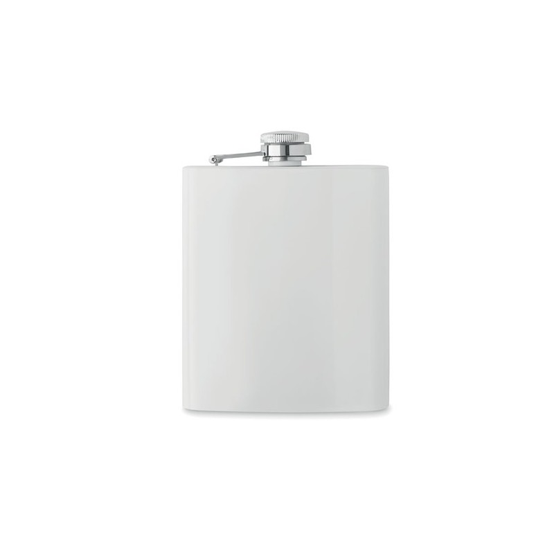 Flasque Sublimante en Acier Inoxydable Personnalisable - Sublim Hip Couleurs : blanc Matières : acier inoxydable recyclé cadeau 