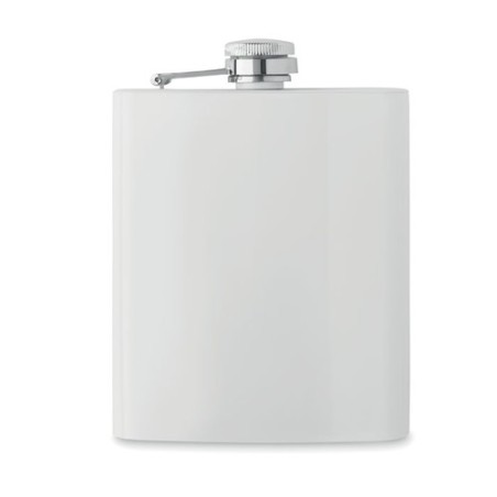 Flasque Sublimante en Acier Inoxydable Personnalisable - Sublim Hip Couleurs : blanc Matières : acier inoxydable recyclé cadeau 