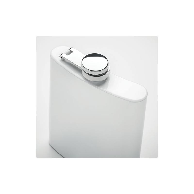 Flasque Sublimante en Acier Inoxydable Personnalisable - Sublim Hip Couleurs : blanc Matières : acier inoxydable recyclé impress