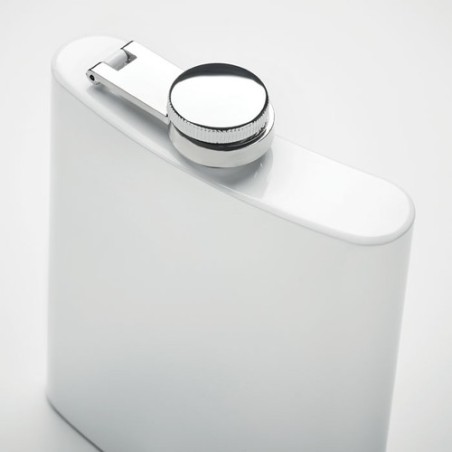 Flasque Sublimante en Acier Inoxydable Personnalisable - Sublim Hip Couleurs : blanc Matières : acier inoxydable recyclé impress