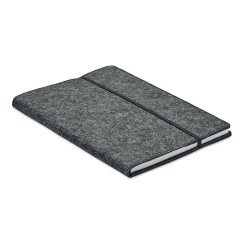 Carnet A5 Personnalisé en Feutre Éco-responsable RPET - FELTBOOK Matières : papier Couleurs : pierre