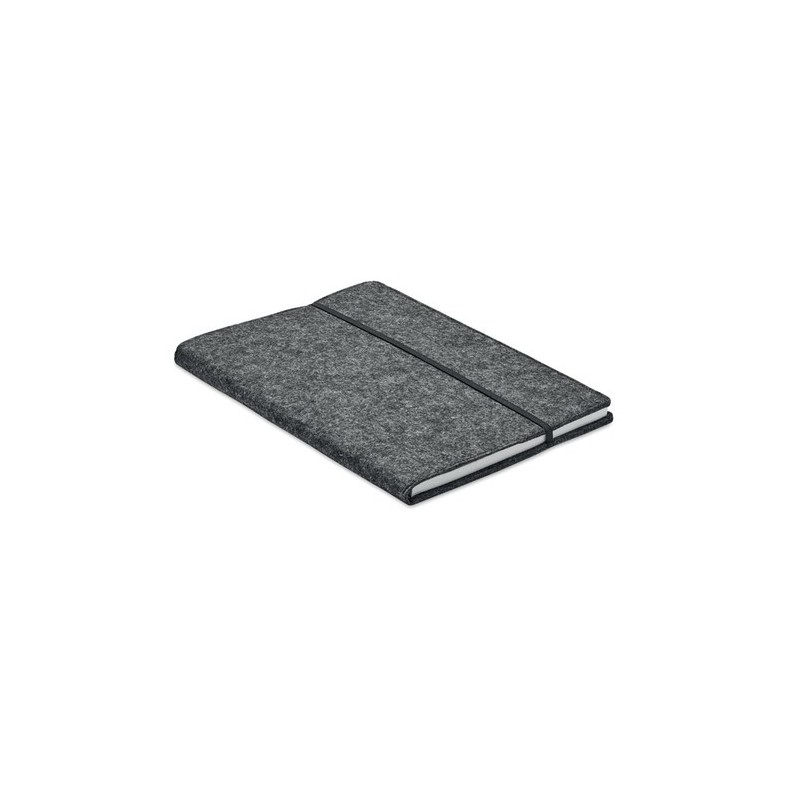 Carnet A5 Personnalisé en Feutre Éco-responsable RPET - FELTBOOK Matières : papier Couleurs : pierre