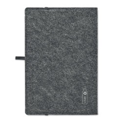 Carnet A5 Personnalisé en Feutre Éco-responsable RPET - FELTBOOK Matières : papier Couleurs : pierre 2