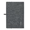 Carnet A5 Personnalisé en Feutre Éco-responsable RPET - FELTBOOK Matières : papier Couleurs : pierre personnalisable avec votre 