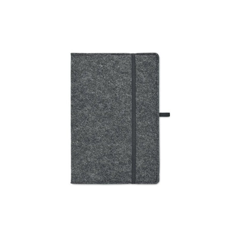 Carnet A5 Personnalisé en Feutre Éco-responsable RPET - FELTBOOK Matières : papier Couleurs : pierre cadeau entreprise pas cher