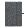 Carnet A5 Personnalisé en Feutre Éco-responsable RPET - FELTBOOK Matières : papier Couleurs : pierre cadeau entreprise pas cher
