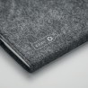 Carnet A5 Personnalisé en Feutre Éco-responsable RPET - FELTBOOK Matières : papier Couleurs : pierre marquage laser ultra précis