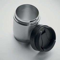 Bouteille isotherme double paroi personnalisée 500ml - ATERA Couleurs : argenté mat Matières : acier inoxydable recyclé goodies 