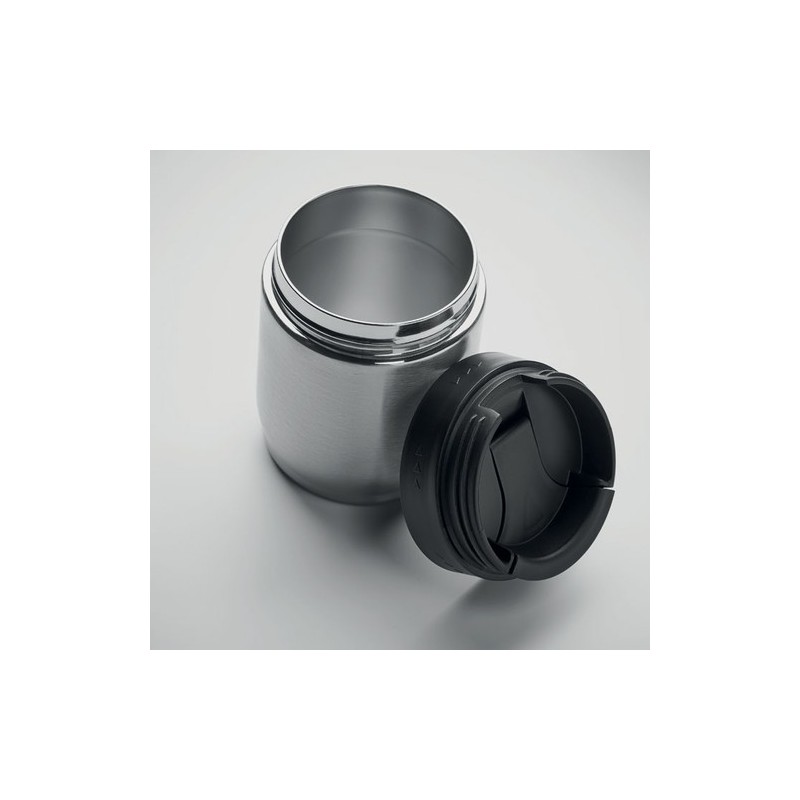 Bouteille isotherme double paroi personnalisée 500ml - ATERA Couleurs : argenté mat Matières : acier inoxydable recyclé goodies 