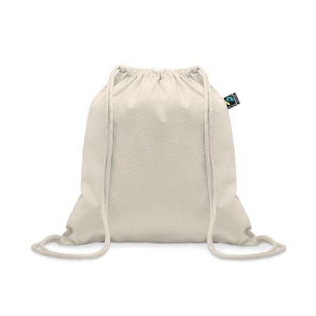 Sac à cordon personnalisé équitable pas cher | OSOLE DRAW Matières : coton Couleurs : beige