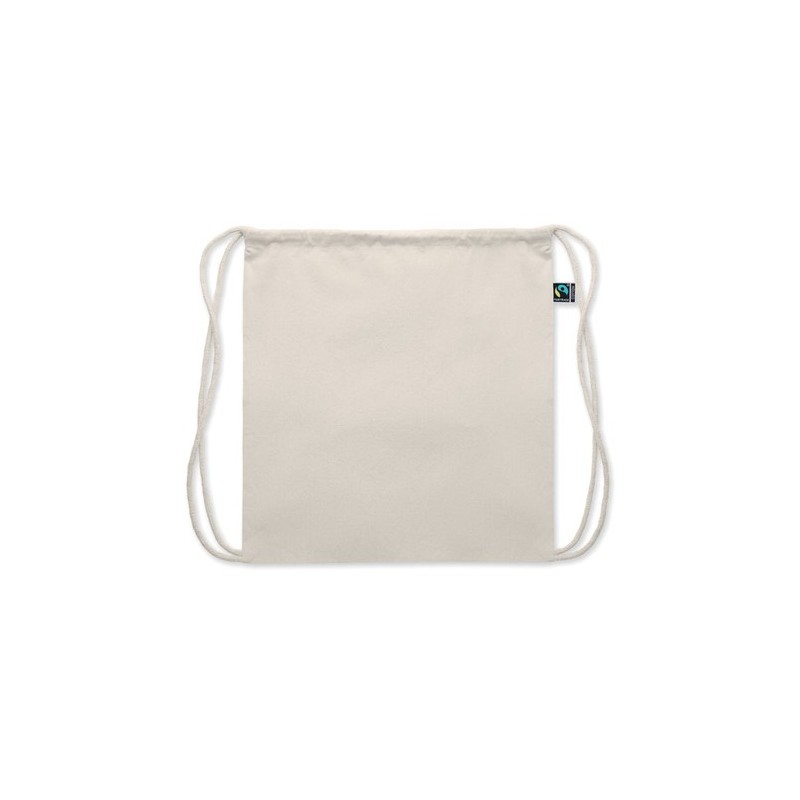 Sac à cordon personnalisé équitable pas cher | OSOLE DRAW Matières : coton Couleurs : beige personnalisable avec votre logo