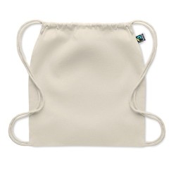 Sac à cordon personnalisé équitable pas cher | OSOLE DRAW Matières : coton Couleurs : beige cadeau entreprise pas cher