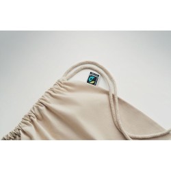 Sac à cordon personnalisé équitable pas cher | OSOLE DRAW Matières : coton Couleurs : beige impression haute définition