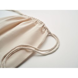 Sac à cordon personnalisé équitable pas cher | OSOLE DRAW Matières : coton Couleurs : beige marquage laser ultra précis