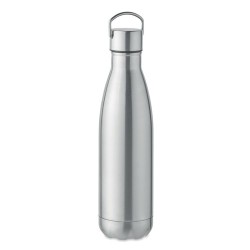 Bouteille isotherme double paroi  personnalisée 500 ml | MANOA Couleurs : argenté mat Matières : acier inoxydable recyclé 2