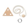 Casse-tête Triangle en Bois Personnalisé - NERVE Matières : bois Couleurs : bois personnalisable avec votre logo