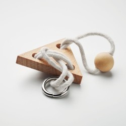 Casse-tête Triangle en Bois Personnalisé - NERVE Matières : bois Couleurs : bois marquage laser ultra précis