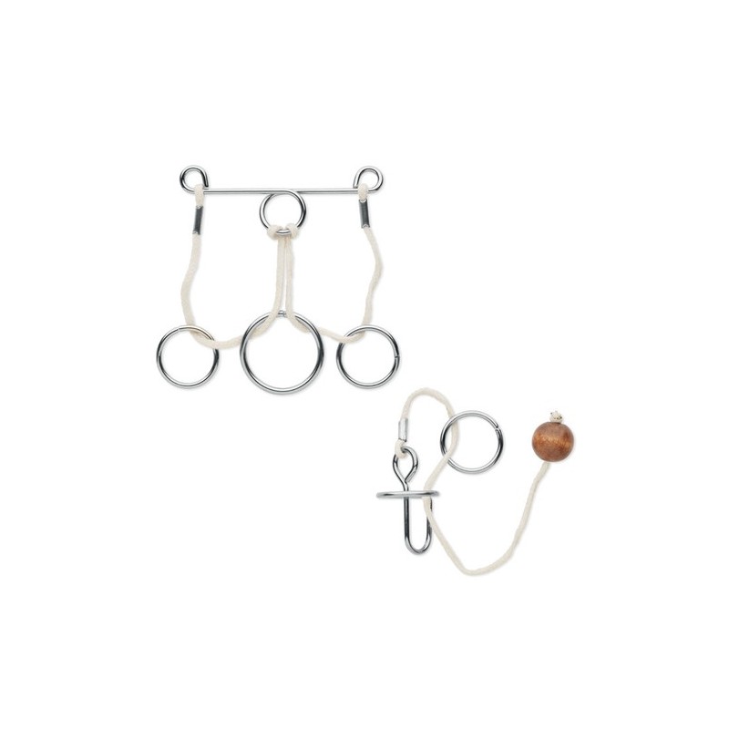 Casse-tête en métal personnalisé - Jeu de 2 par CONNECTION Matières : métal Couleurs : argenté