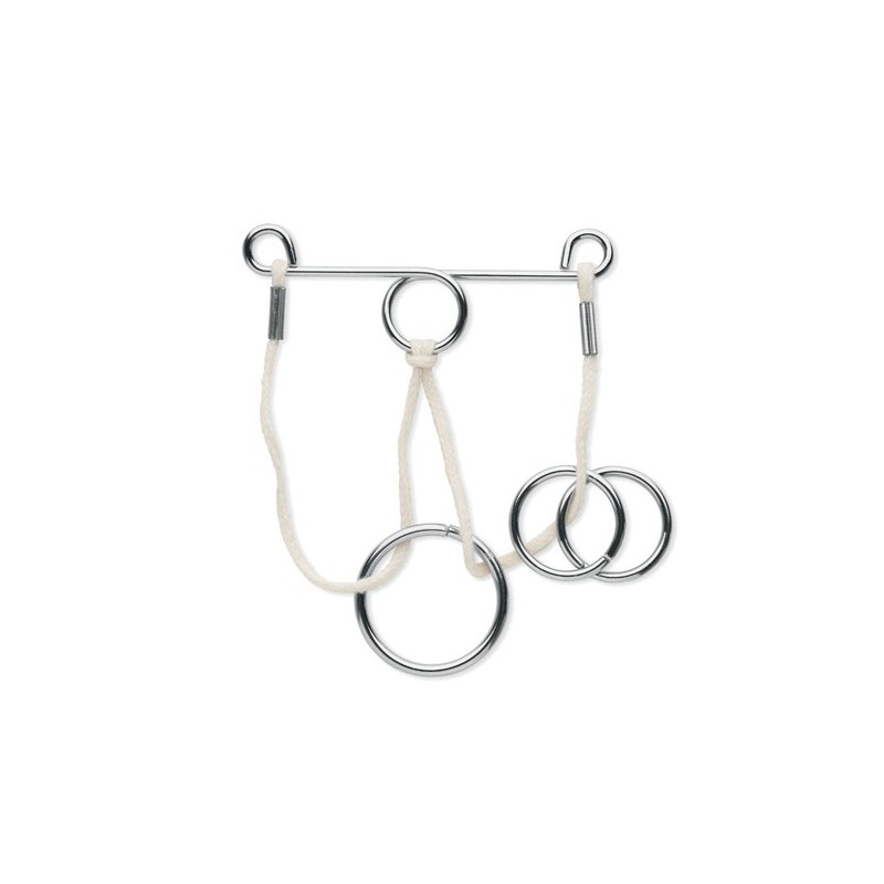Casse-tête en métal personnalisé - Jeu de 2 par CONNECTION Matières : métal Couleurs : argenté cadeau entreprise pas cher