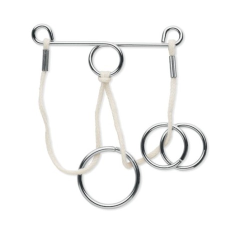 Casse-tête en métal personnalisé - Jeu de 2 par CONNECTION Matières : métal Couleurs : argenté cadeau entreprise pas cher
