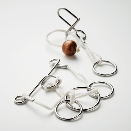 Jeu de Casse-tête en Métal - Lot de 2