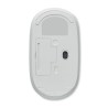 Souris sans fil  en bambou personnalisée CURVY BAM Matières : ABS recyclé Couleurs : blanc personnalisable avec votre logo