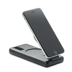 Powerbank sans fil personnalisé et chargeur  | CHARGE UP Matières : ABS Couleurs : noir 2
