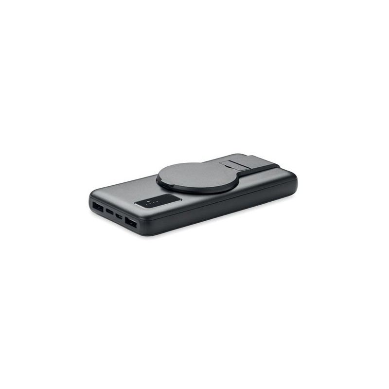 Powerbank sans fil personnalisé et chargeur  | CHARGE UP Matières : ABS Couleurs : noir cadeau entreprise pas cher