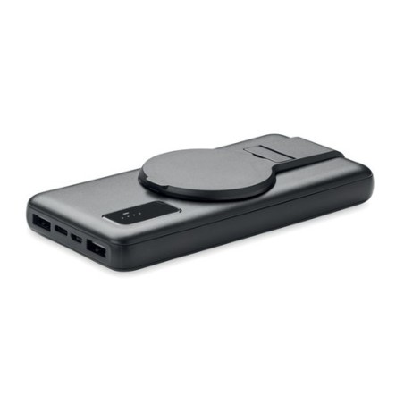 Powerbank sans fil personnalisé et chargeur  | CHARGE UP Matières : ABS Couleurs : noir cadeau entreprise pas cher