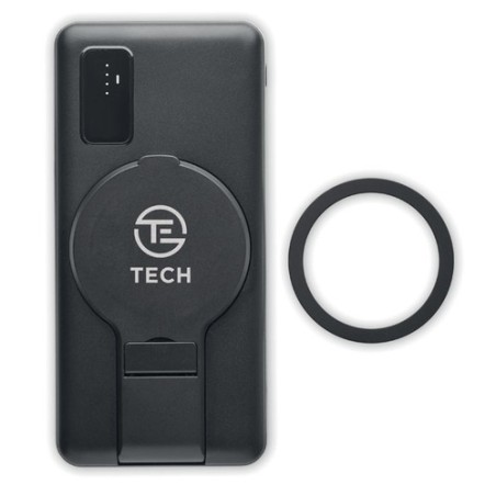 Powerbank sans fil personnalisé et chargeur  | CHARGE UP Matières : ABS Couleurs : noir impression haute définition