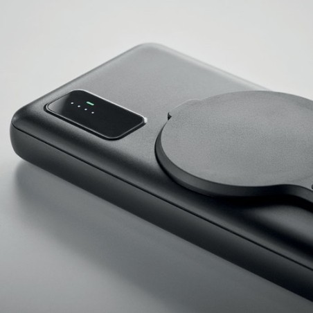 Powerbank sans fil personnalisé et chargeur  | CHARGE UP Matières : ABS Couleurs : noir marquage laser ultra précis