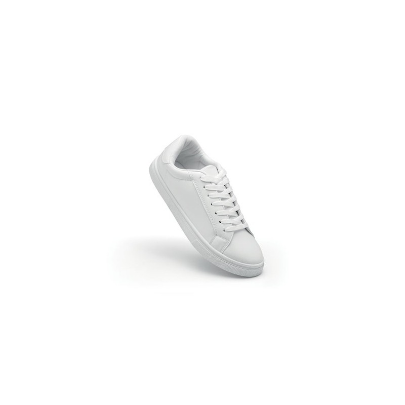Baskets en PU Personnalisées Taille 39 - BLANCOS Matières : PU Couleurs : blanc personnalisable avec votre logo