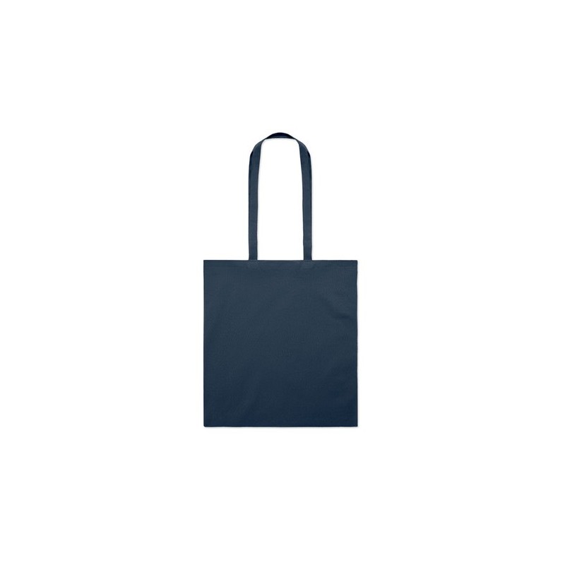 Sac Shopping Éco-responsable en Coton Biologique TURA COLOUR Matières : coton biologique Couleurs : bleu marine impression logo 