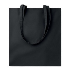 Sac Shopping Éco-responsable en Coton Biologique TURA COLOUR Matières : coton biologique Couleurs : noir goodies publicitaire év