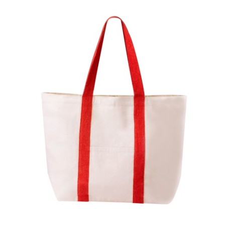 Sac de Plage Personnalisé Dretan Matières : coton Couleurs : rouge