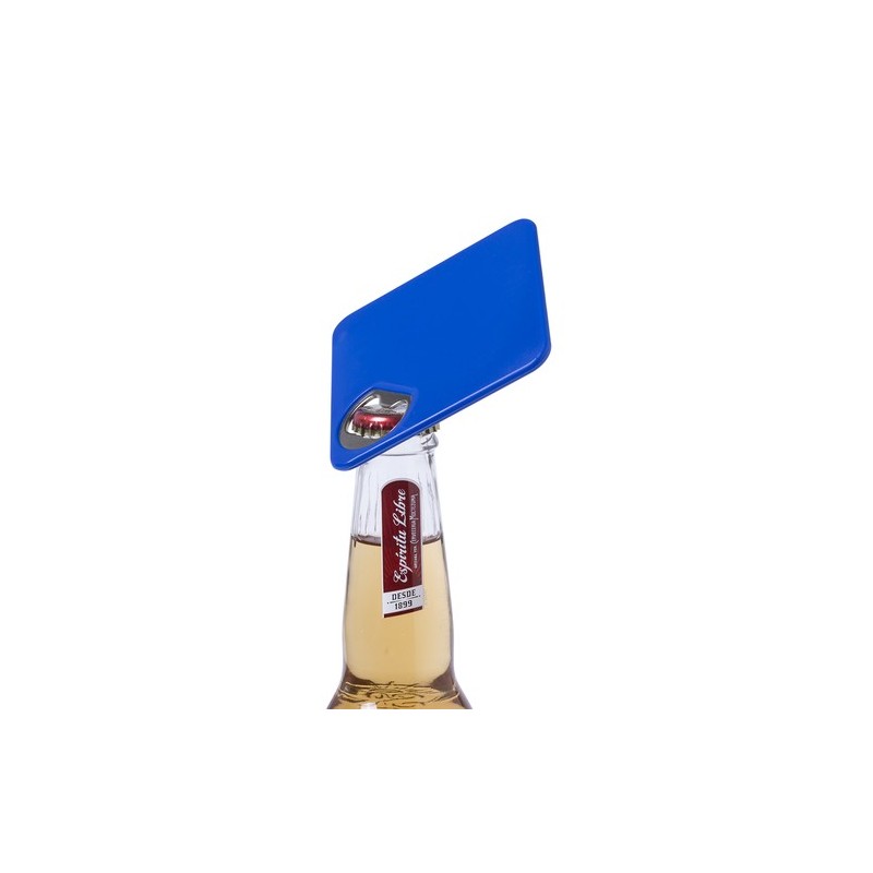 Sous-Verre Éco-responsable Ouvre Bouteille Personnalisé Olmux Couleurs : rouge goodies publicitaire événementiel