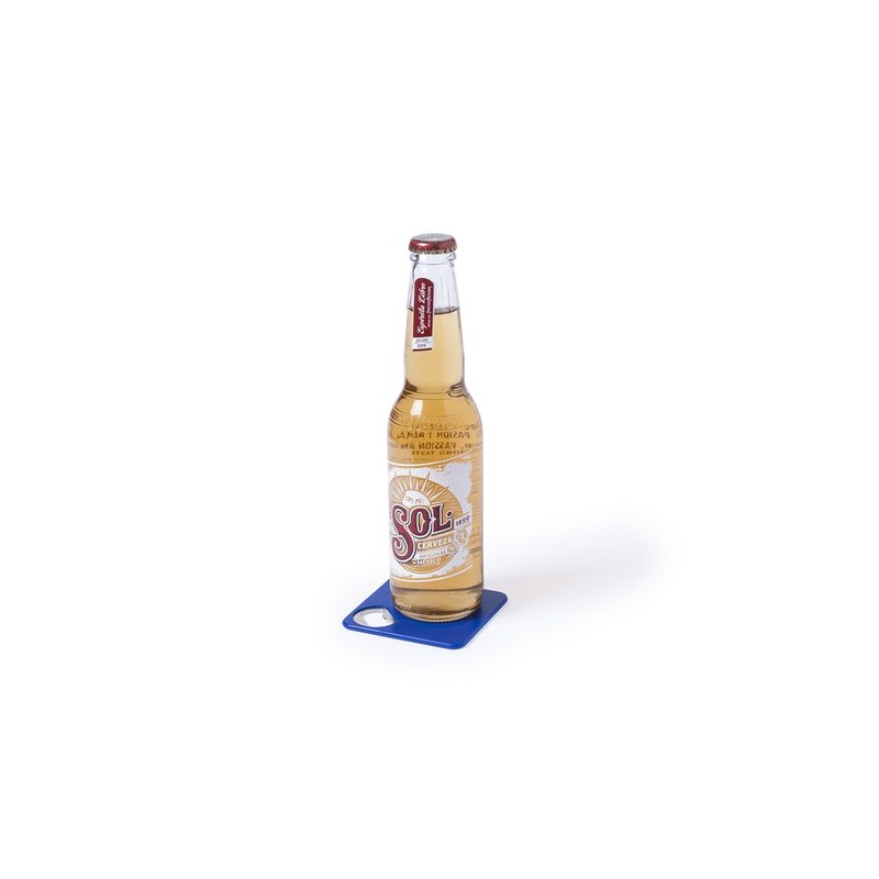 Sous-Verre Éco-responsable Ouvre Bouteille Personnalisé Olmux Couleurs : rouge marquage laser ultra précis