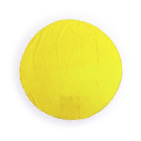 Natte de Plage Éco-responsable 100% Coton Personnalisée Hansier Matières : coton Couleurs : jaune personnalisable avec votre log