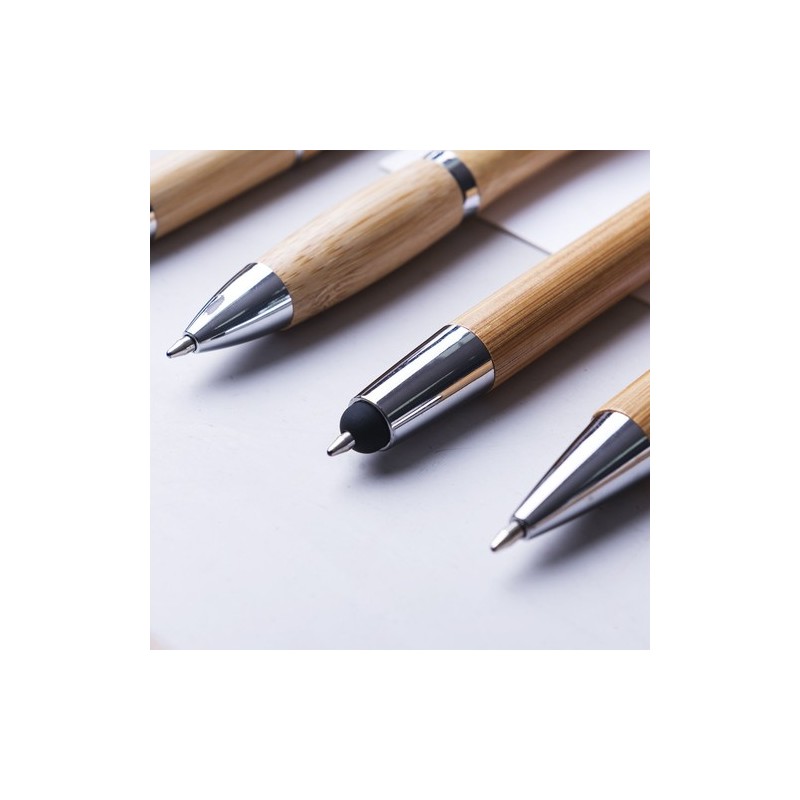 Stylet Bille Multifonction Personnalisé pas cher - Sirim Matières : bambou marquage laser ultra précis