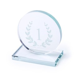 Plaque en Verre Personnalisée Trophée Owen Matières : verre