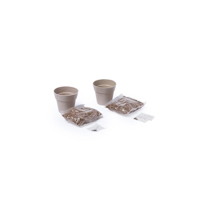 Set de Pots de Fleurs Personnalisés pour Herbes Aromatiques pas cher Nertel cadeau entreprise pas cher