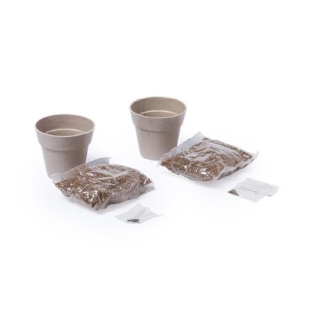 Set de Pots de Fleurs Personnalisés pour Herbes Aromatiques pas cher Nertel cadeau entreprise pas cher