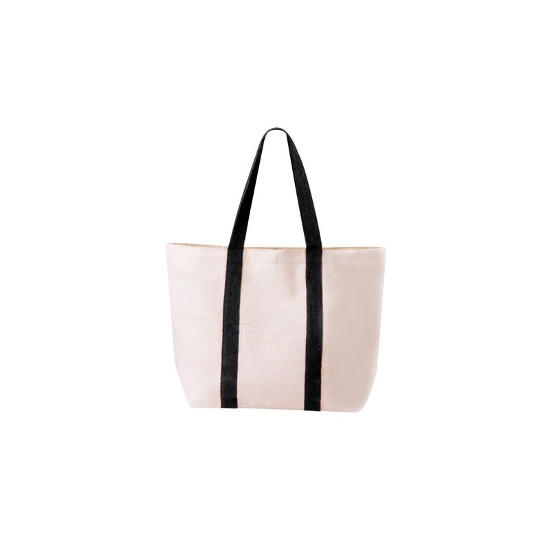 Sac de Plage Personnalisé Dretan Matières : coton Couleurs : naturel marquage couleur éclatante